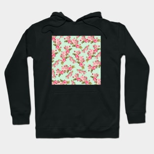 Vintage Rose Floral Pattern Hoodie